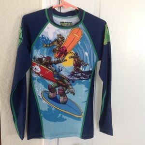 NWT - BOYS RASHGUARD LONG SLEEVE SHIRT